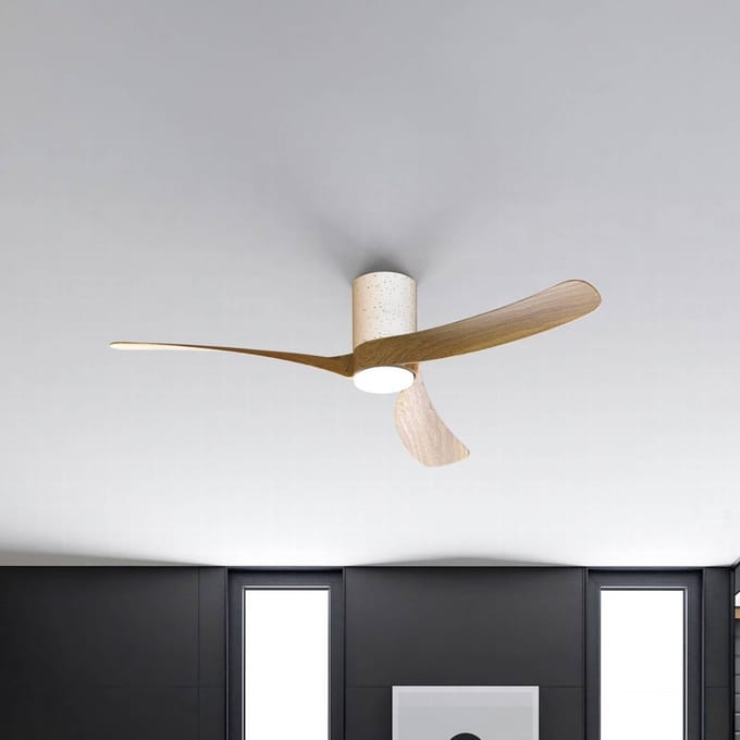 Mantra Iluminación LED plafondventilator Nemo II L, wit/hout, DC, stil, CCT