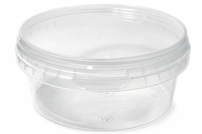 Ronde bakjes 300ml met deksel 10 stuks - vershoudbakjes