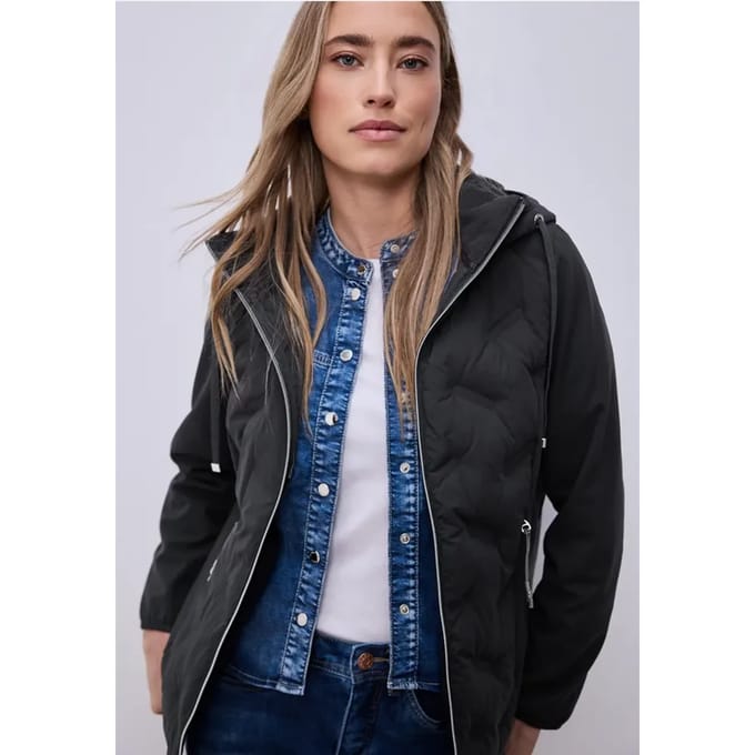 Street one - Dames jas - Maat M - Vrouwen - MARINE - polyester