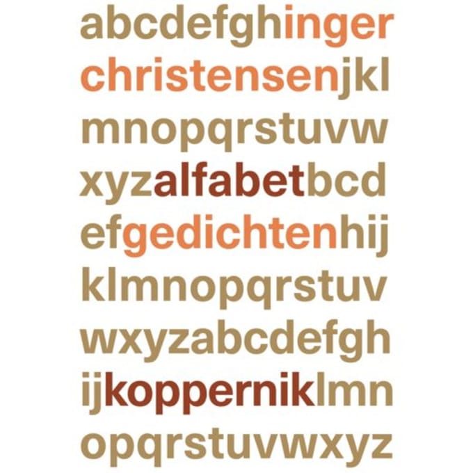 Alfabet - Inger Christensen