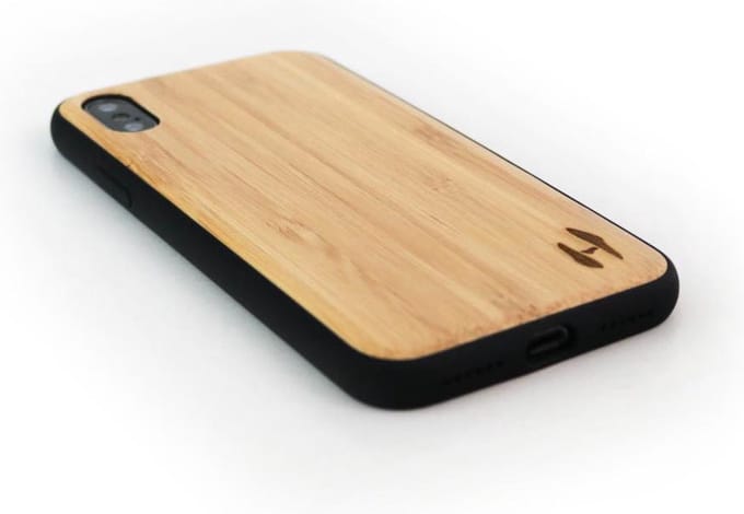 Hoentjen Creatie, Houten TPU case - iPhone X / XS Bamboe