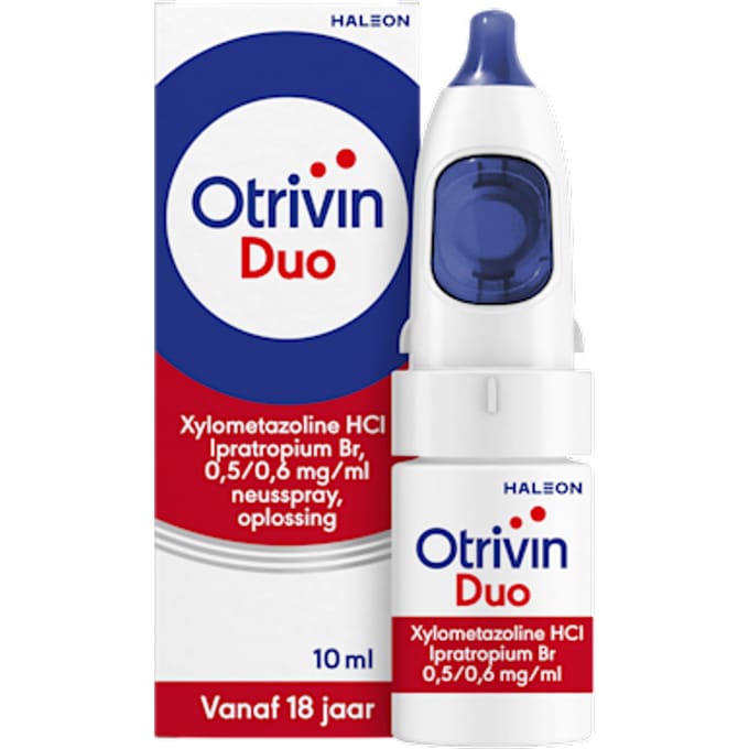 Otrivin Duo Neusspray bij een verstopte neus en loopneus 10 ml