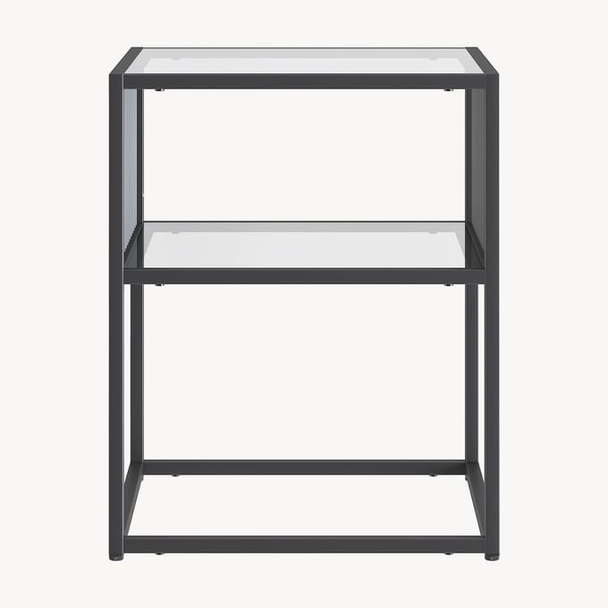 Bijzettafel Tronevn 50x40x40 cm zwart [en.casa]