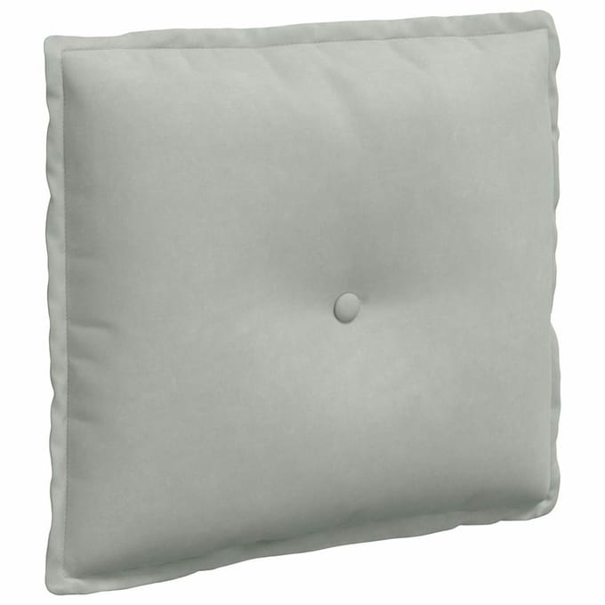 vidaXL - Rugkussen - Lichtgrijs - 50 - x - 45 - x - 19 - cm - Corduroy - stof
