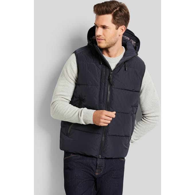 Bugatti Herren Waistcoat met afneembare capuchon
