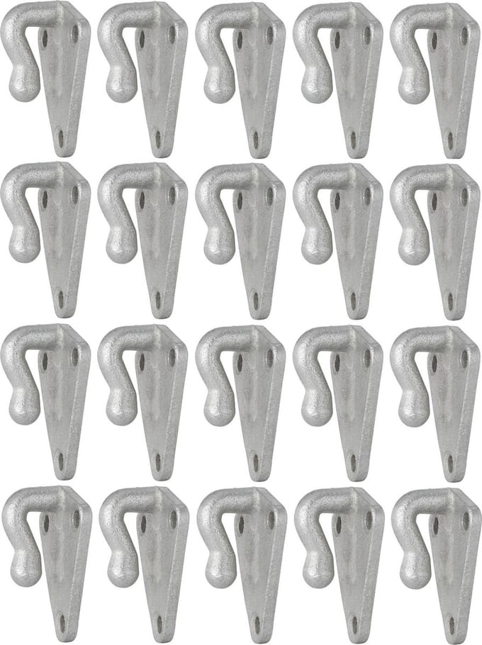 ProPlus Aanhangwagen touwhaak - metaal - 40 x 45 mm - 20 stuks