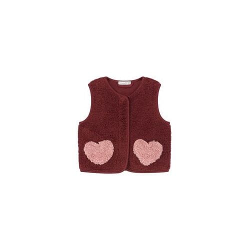 Prénatal peuter teddy gilet Dark Wine Red 74/80 dames