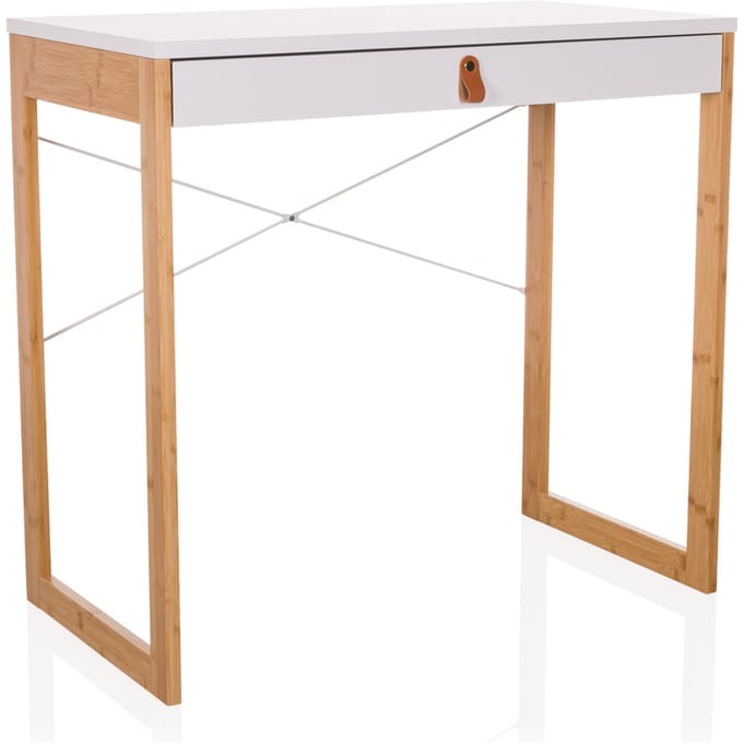 Werktafel / bureau TAROLO II 80x42x75 cm 1 lade wit hjh LIVING