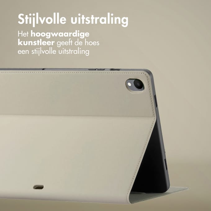 Accezz Tablet Hoes - Geschikt voor Samsung Galaxy Tab S11 - Classic Tablet Case - Grijs