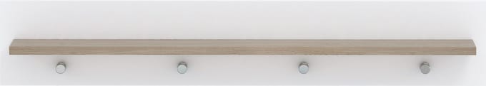 Born Lucky ®Wandplank Noël Wit & Eiken
