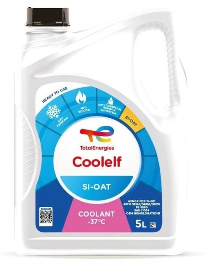 Total Coolelf Si-OAT koelvloeistof 5 liter