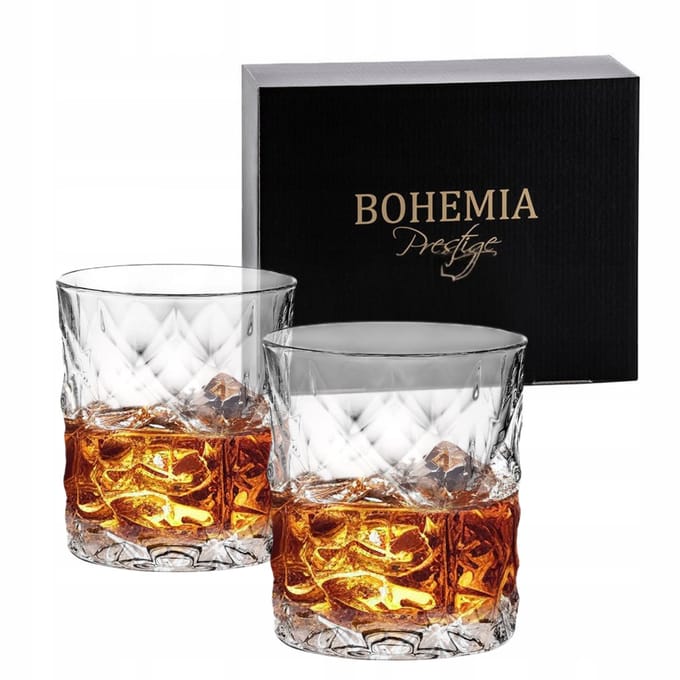 Bohemen Prestige Illusion Whiskyglazen 300ml - Set van 6
