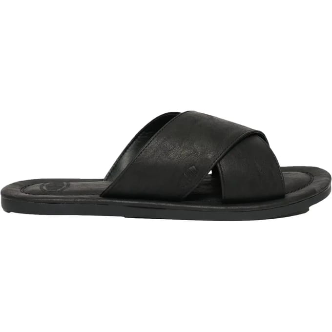 Superdry Vintage Kruisbandschuifjes, Zwart