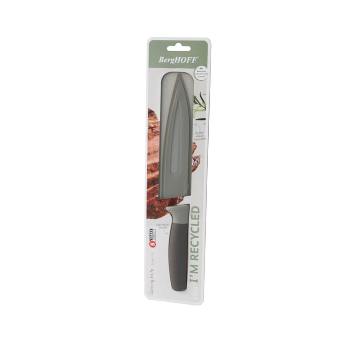 LEO Vleesmes Balance 19cm met beschermhoes - Grijs -