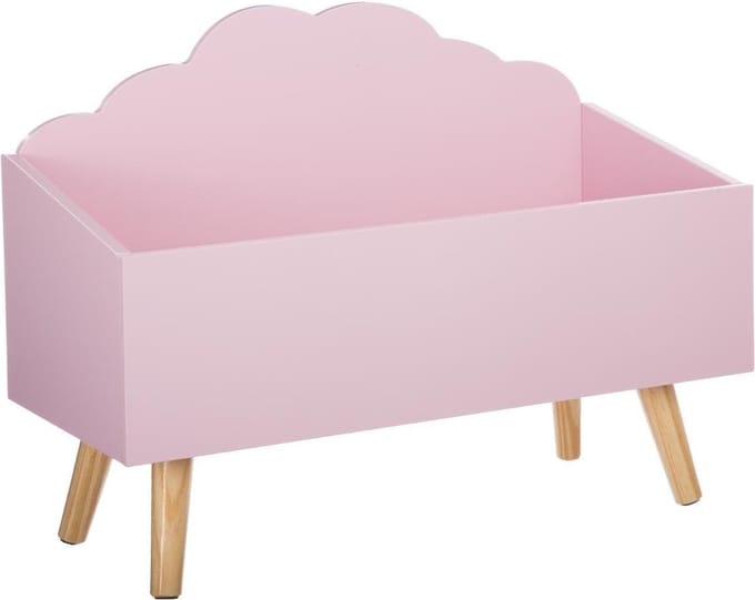 Atmosphera Wolk opbergkist kinderkamer roze - Roze - Decoratief