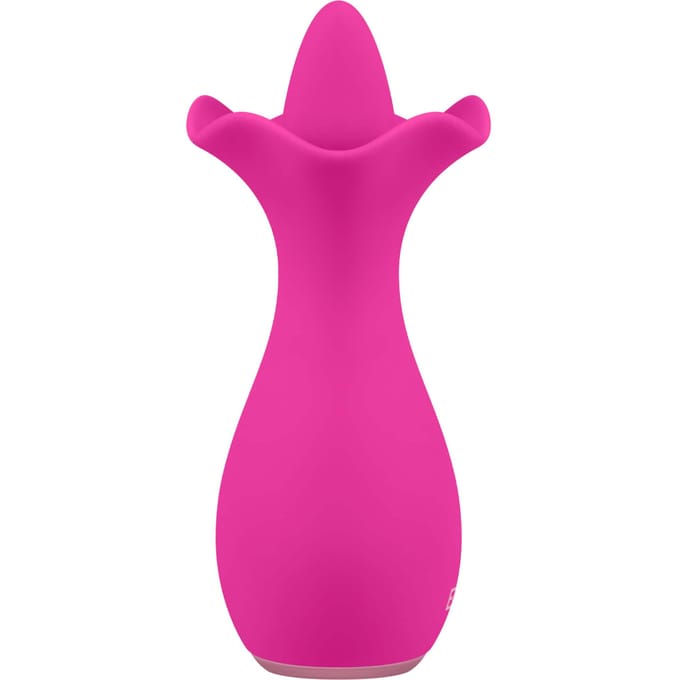 Schattige oplegvibrator in bloemdesign, 11,7 cm