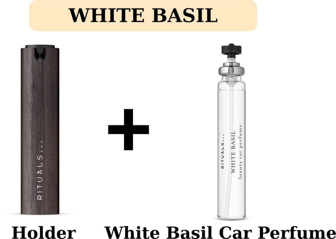 Rituals - White Basil - Luxury Car Perfume Kit - Rituals Auto Parfum - Car Parfume Kit