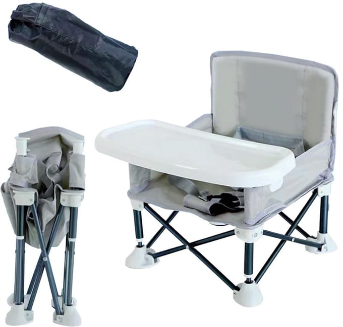 ZRSS® Kinderstoel Inklapbaar - Meegroeistoel - Eetstoel Baby - Peuterstoel