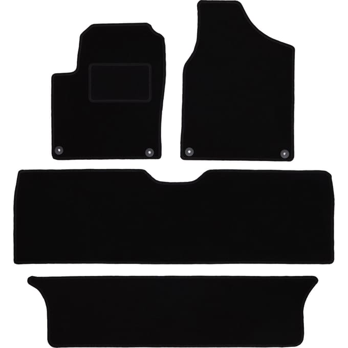 Zwarte veloursmatten voor: Ford Galaxy MK1 minivan (1995-2006)