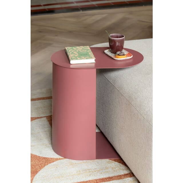 Leitmotiv - Bijzettafel Set Riqueza Oval - Rood - 30x45x48 cm