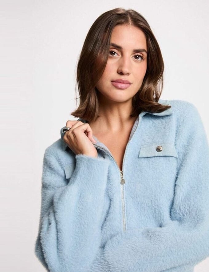 Morgan - Jacket with Notched 261-Mdomo Sky blue - Maat : L