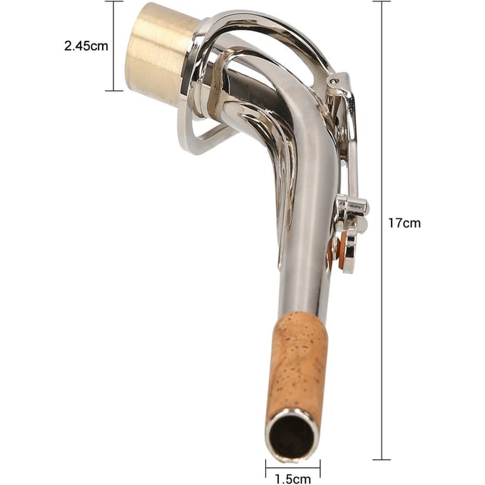 Altsaxofoon nek messing gebogen nek sax vervangend onderdeel sax accessoire