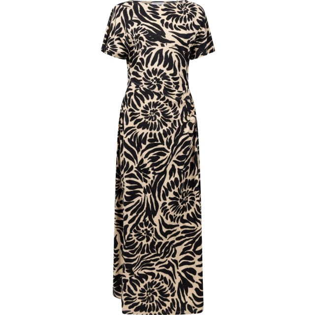 Tramontana Dress print black & pebble