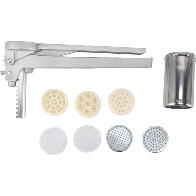 Handmatige Noodlepersmachine RVS Veelzijdig Compact Pastamachine voor Keuken Thuis L white