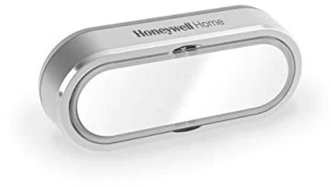Draadloze Belknop met Naambord en LED Indicator – Horizontaal, Grijs