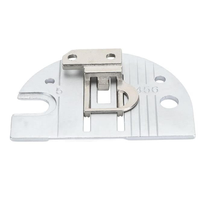 Plaque à aiguille de couture Acier Robuste 317398 Accessoire Plaque à aiguille avec griffe d'entraînement pour Singer Couture white