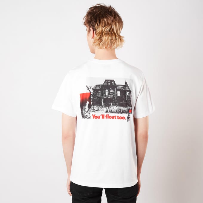 IT Chapter 1 (2017) You'll Float Too Unisex Heavyweight T-Shirt - Wit - S