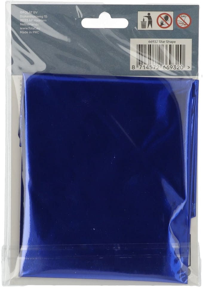 Folat - Folieballon Ster Blauw - 48 cm