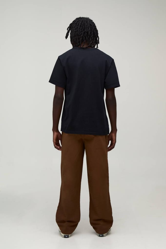 Relaxed Fit Half and Half Embroidered Cargo Trousers | Tobacco | Size Medium