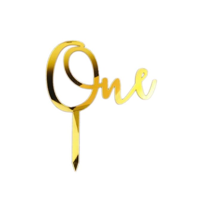 One Taarttopper (Goud)