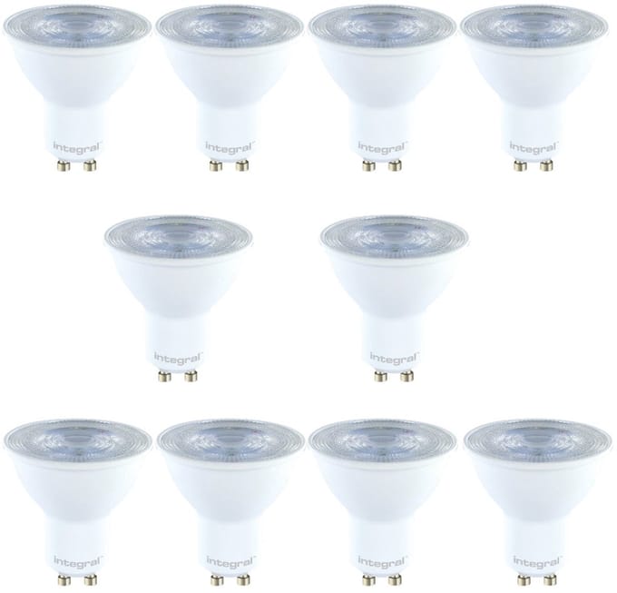Integral LED - GU10 LED spot - 3.6 watt - 2700K extra warm wit - 345 lumen - niet dimbaar 10 pack