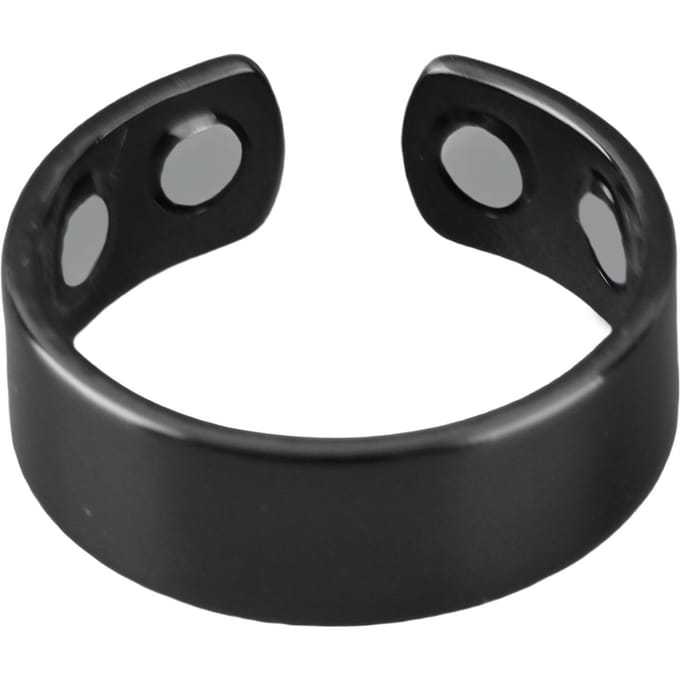 Verstelbare magneetring, unisex, voor dames en heren, zwart black