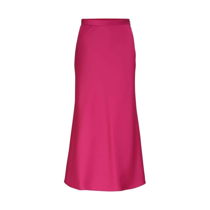 Boss Dames Vinarea Effen Bodycon Tube Rok (Heldere Roze)