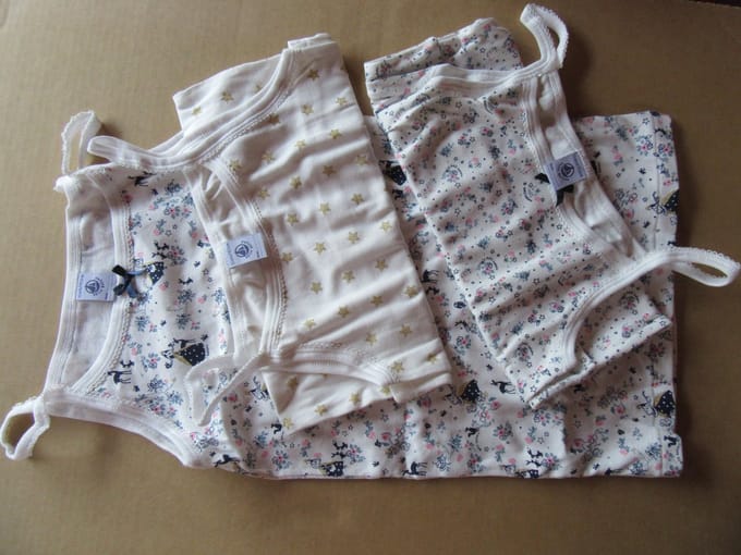 Petit Bateau - 3 Pack - Singlet - Meisje - Glitter - 12 jaar