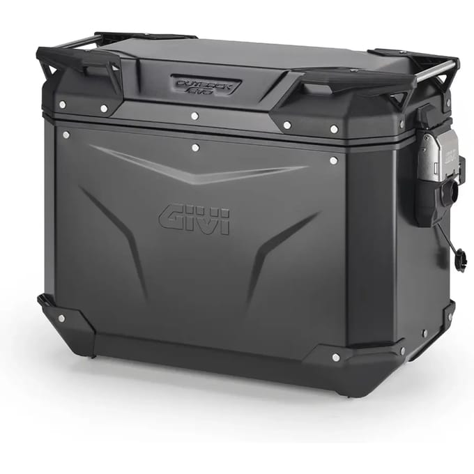 Zijtas alu links zonder cilinder motorfiets Givi Outback