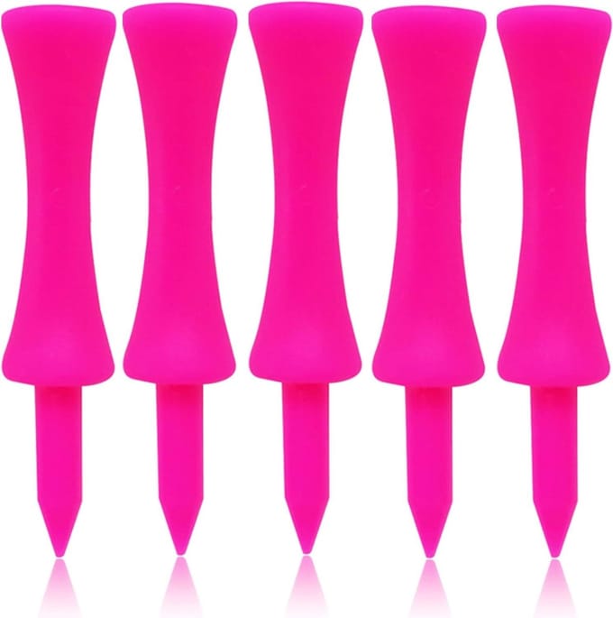 Golf Tees Plastic - Golf Accessoires - Golf Training - Onbreekbaar Duurzaam Materiaal - 100 Stuks - Gemengde Kleuren