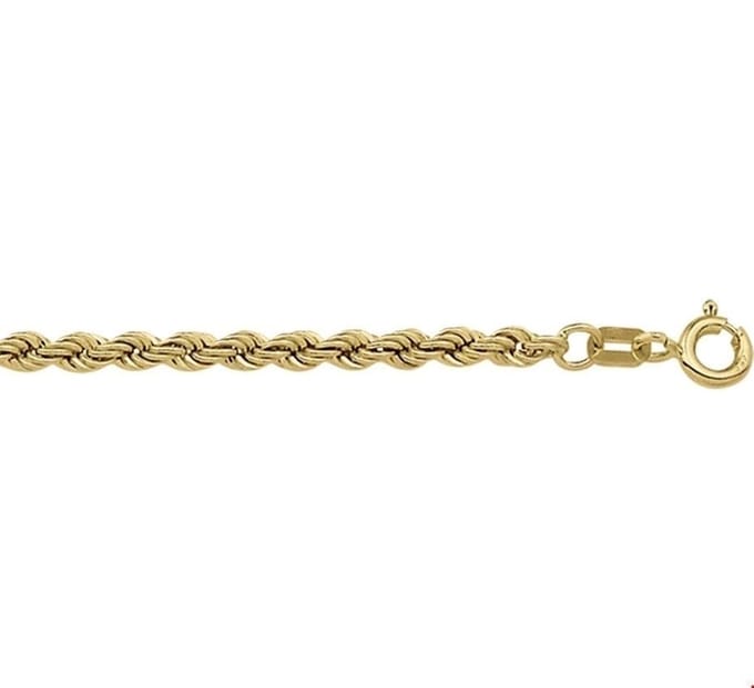 Geelgouden Collier koord 2 4008173 50 cm