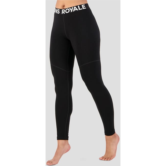 Mons Royale Merino Cascade Flex Legging Thermo Broek zwart