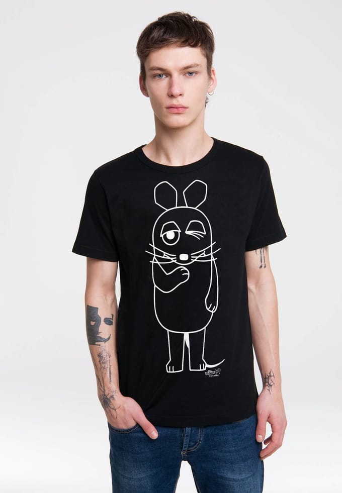 Logoshirt T-Shirt Maus - Outline