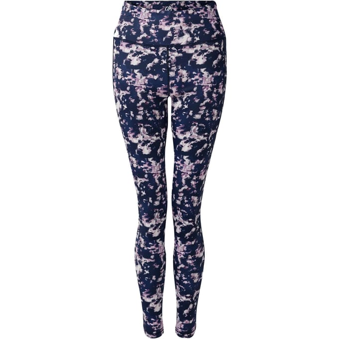 Dare 2B Dames Influential II Ink Print Leggings (Marineblauw)