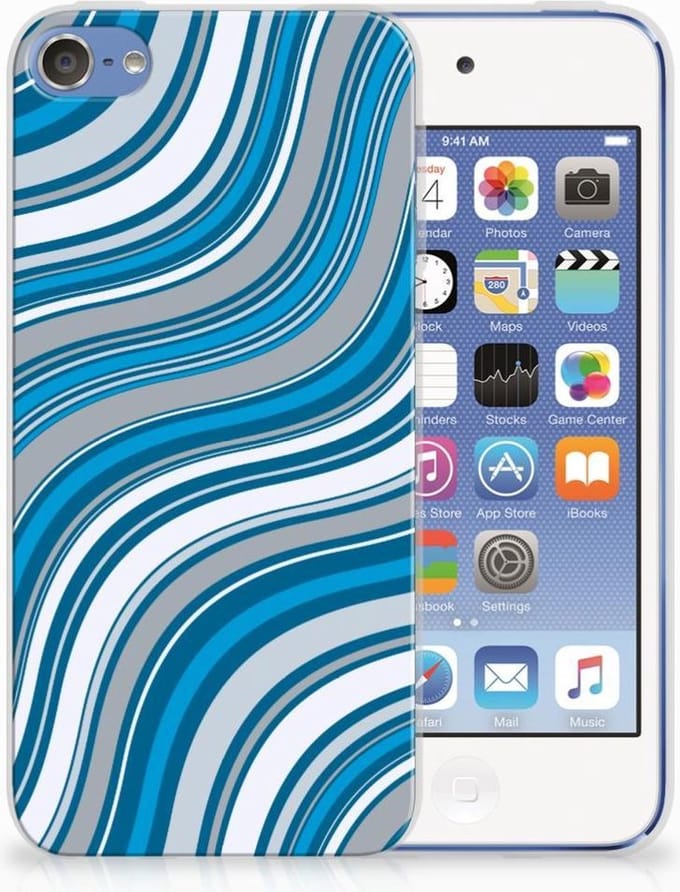 TPU Hoesje voor Apple iPod Touch 5 | 6 TPU bumper Waves Blue