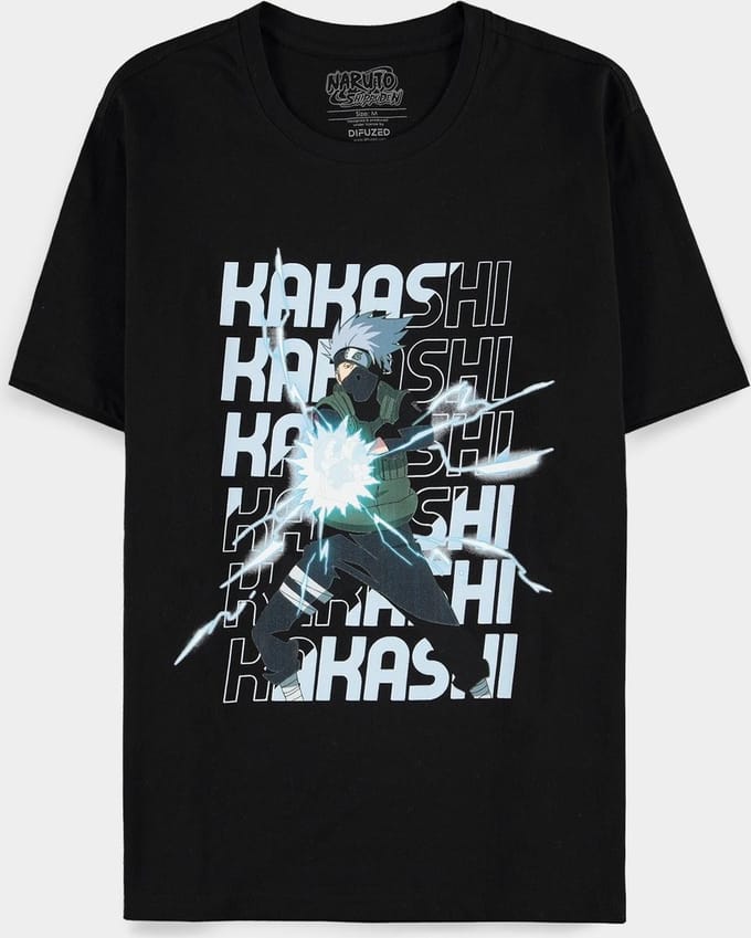 Naruto - Kakashi Heren T-shirt - L - Zwart