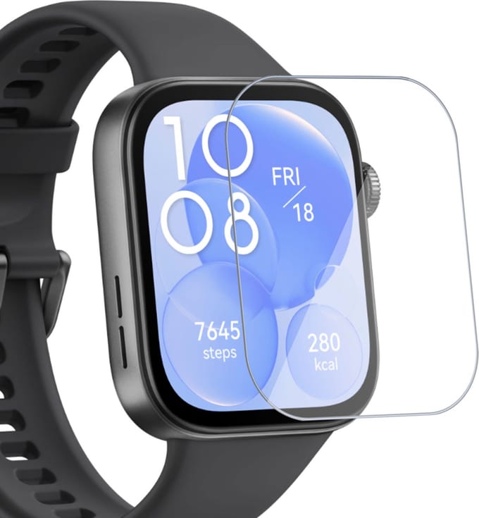 Geschikt voor Huawei Watch Fit 3 - Screenprotector - Beschermglas Folie