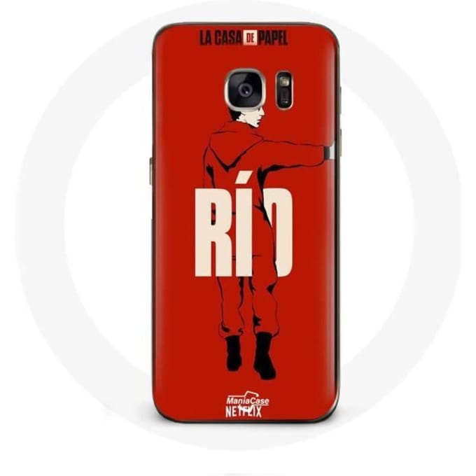 Samsung Galaxy S7 hoesje La casa de papel Rio tekening