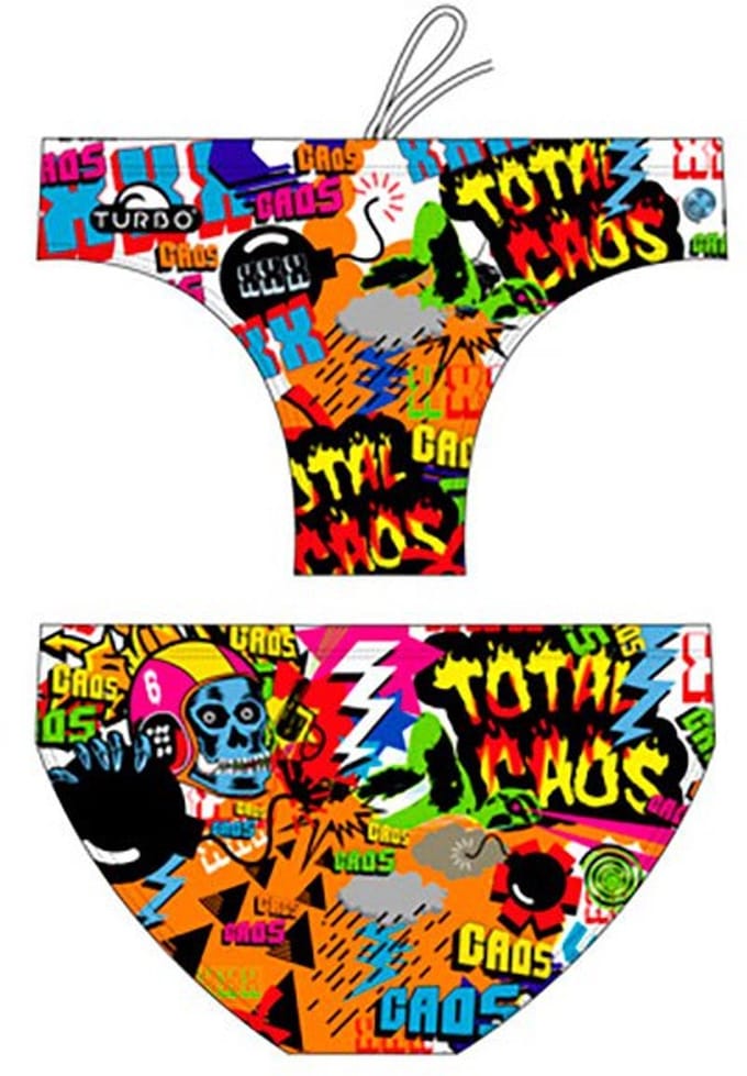 Turbo Total Kaos Zwemslip Veelkleurig 3XL Man