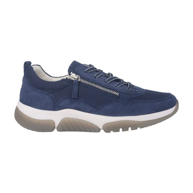 Gabor rollingsoft sensitive 66.938.36 - dames rollende wandelsneaker - Blauw - maat 40.5 (EU) 7 (UK)